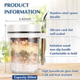 thumbnail image 2 of WJCA Overnight Oats Containers with Lids & Spoons (grey and White) - Airtight Food Storage Jars with Measurement Marks, Leakproof Cereal Container for Travel & Daily Use, 2 of 6