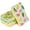 Orange, Green, Yellow, variant on Smart Design Non-Scratch Cellulose Smart Scrub Sponge - Set of 3 - Ultra Absorbent - Ergonomic Shape - Cleaning, Dishes, & Hard Stains - Fruit Pattern - Orange, Green, Yellow