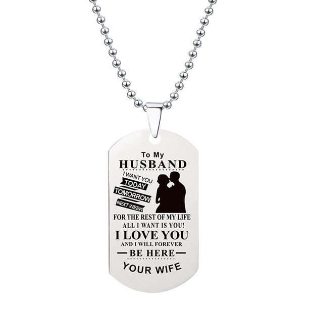 Collar para mujer, joyería para mujer, collar con placa de acero inoxidable, regalo unisex para familia y amigos, recuerda que eres más valiente que tú, padre, madre, hijo e hija. Colgante de cadena.