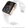 thumbnail image 2 of 4 Pack 45mm Case with Built-in HD Clear Ultra-Thin TPU Screen Protector Cover Compatible with Apple Watch Series 7/8 45mm - Clear+Black+Gold+Rose Gold, 2 of 5