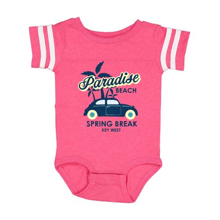 

Inktastic Paradise Beach Spring Break Key West with Palm Trees and Car Gift Baby Boy or Baby Girl Bodysuit