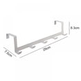 thumbnail image 3 of Free Punching Door Hook,Over The Door Hook,Heavy-Duty Over Door Hanger- 5 Hooks,Space Saving Over Door Organizer Rack for Hanging Coat,Towel, Bag, Robe, 3 of 7