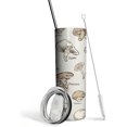 thumbnail image 1 of Vaso delgado con estampado de hongos, tapa y pajita - Vaso de viaje aislado de acero inoxidable de 20 oz - Taza de café de doble pared - Regalos de cumpleaños para mamá, hermana, amigas y mujeres, 1 of 6