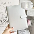 thumbnail image 1 of Carpeta de hebilla magnética de PU, cubierta de cuaderno, diario, Agenda, planificación, cubierta de papel, papelería escolar, regalo, A5, A8, plata, oro, bricolaje, 1 of 5
