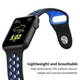 thumbnail image 3 of Compatible con Apple Watch Band 38-40 mm / 42 mm-44 mm, correa de muñeca de repuesto deportiva de silicona transpirable Compatible con iWatch Series 5/4/3/2/1 Xemadio 2033261-25, 3 of 9