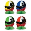 Party Central Club Pack of 48 Red and Green Horse Jockey Helmet Derby Day Tissue Honeycomb Party