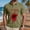 Army Green #038, variant on Halloween Shirts for Men Skeleton Witch Hat Print Short Sleeve Spooky Tees Candy Graphic Henley Fall Casual T Shirt XL
