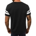 thumbnail image 2 of Saodimallsu Men Crew Neck T Shirts Color Block Casual Tees, 2 of 3