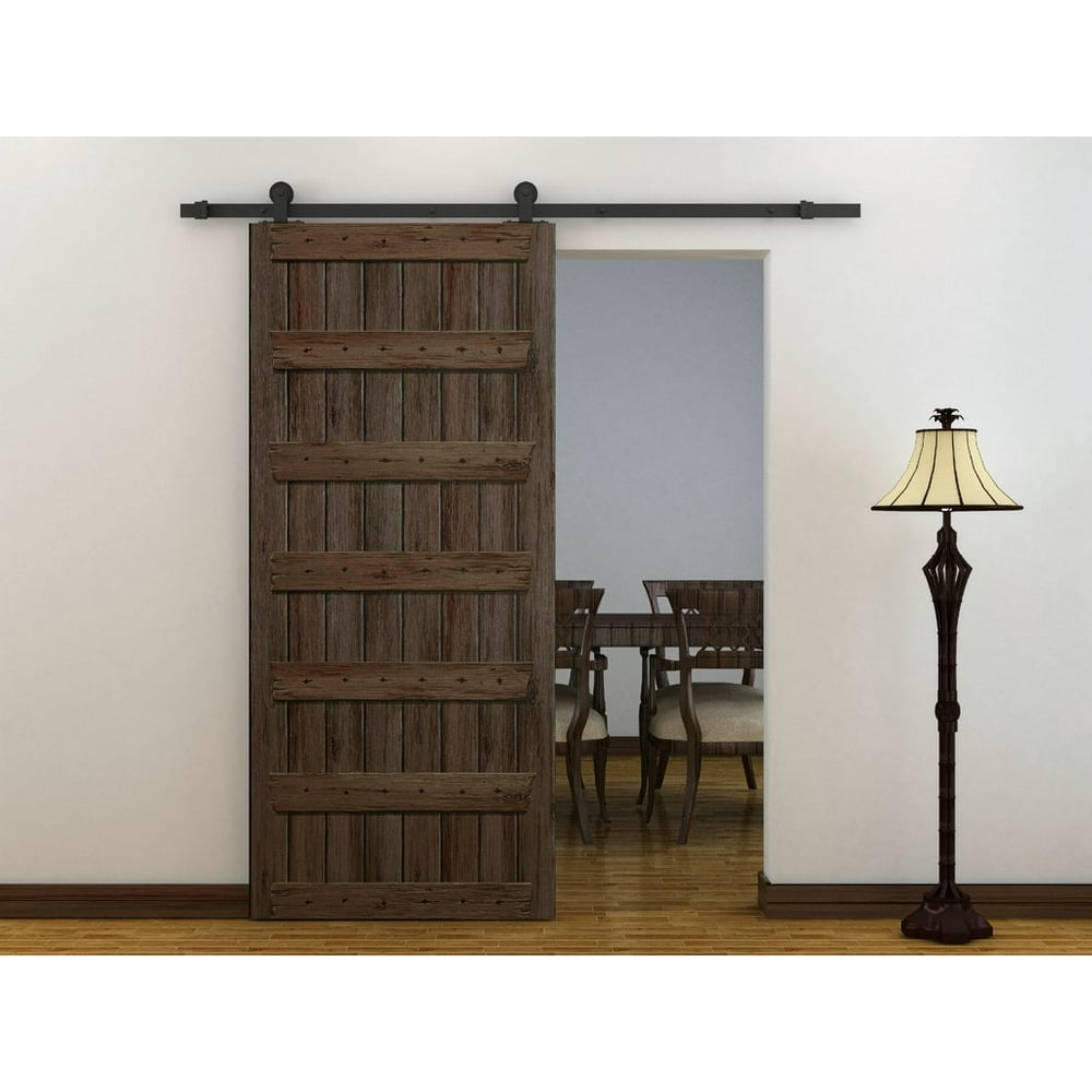 TMS Sliding Door HardwareOJTSQ05ORB Modern European Style Barn Wood