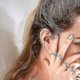 thumbnail image 3 of ZHAOCHENG Anillo con inicial ajustable para mujeres y niñas con incrustaciones de cristal J, 3 of 4