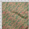 thumbnail image 4 of oneOone Cotton Cambric Green Fabric Abstracts Quilting Supplies Print Sewing Fabric By The Yard 42 Inch Wide, 4 of 5