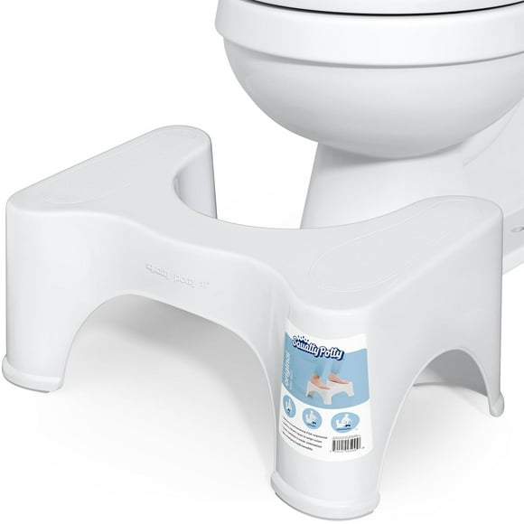 Squatty Potty, el Taburete Original para Baño, Altura, Blanco, 9 Pulgadas (Pack de 1)