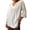 White, variant on Womens Everyday Short Sleeve Top Womens V Neck Linen T Shirt Casual Short Sleeve Blouse for Spring Summer Fall Everyday Wear Ladies Comfort Tees White XXL