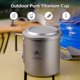 thumbnail image 1 of Titanium Tea Cup with Folding Handle Outdoor Camping Tea Maker Mug with Tea Strainer 420ml, 1 of 5