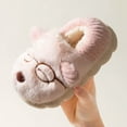 thumbnail image 6 of uvwlwu Girls Slippers Children On Furry Flat Home Non Winter Round Toe Keep Warm Cartoon Prints Shoes,Toddler Slippers(Size:8-9 Years), 6 of 9