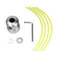 thumbnail image 2 of Grass Trimmer Head with 4 Mower Rope Grass Cutter Accessories for Home Garden Farm Convenient to Change Replaces Replacement Parts Compact, 2 of 10