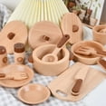 thumbnail image 3 of Natural Wood Fruits And Vegetables Cook Play House Simulation Color Toy Preschool Toy Kitchenware Cognitive Wooden Toy Kids Gift, 3 of 6
