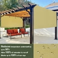 thumbnail image 2 of Universal Waterproof Polyester Pergola Shade Cover Replacement Canopy W/ Heavy Duty Weighted Metal Rods Sand 14' x 9', 2 of 5