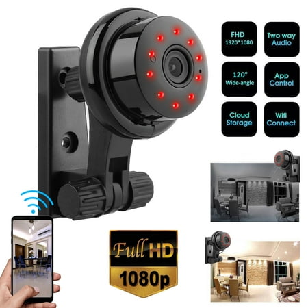 Wireless Camera, EEEKit 1080P HD Mini Wireless WiFi Smart Home Security Surveillance Camera with Night Vision, Two-Way Audio, Motion Detector, Remote Control, Support IOS Android Windows