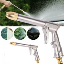 sruoe Garden Hose Nozzle Sprayer, Adjustable High Pressure Water Sprayer, Hose Nozzle Heavy Duty, Aluminum Alloy Water Nozzle, Outdoor Water Gun for Washing Cars, Garden, Plants