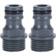 thumbnail image 1 of Conector rápido de rosca macho G1/2, 2 uds., pezón, manguera de jardín, adaptador de pezón, herramienta de riego esquí esquí Gafas de esquí, 1 of 5
