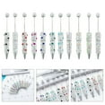 thumbnail image 2 of 6pcs Ballpoint Pen Bead Pen Smooth Writing Pen Rhinestones Fancy Pen 1.0mm Stationery Pen Glittering Beadable Pen, 2 of 9