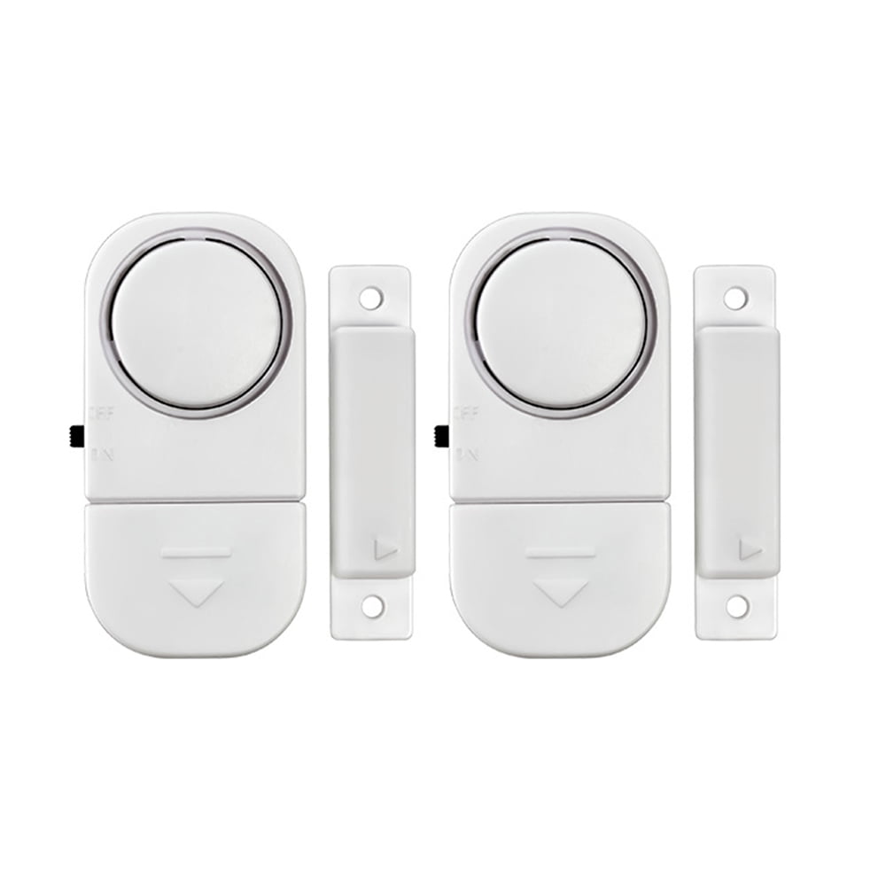 2 packs of wireless door and window alarm battery home system safety switch