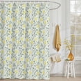 thumbnail image 3 of Shower Curtain Yellow Daisy Green Leaf Shower Curtains for Bathroom Decor, Waterproof Polyester Shower Curtain Set with Hooks, Small Stall Size 36" x 72" Spring Floral Plant, 3 of 9