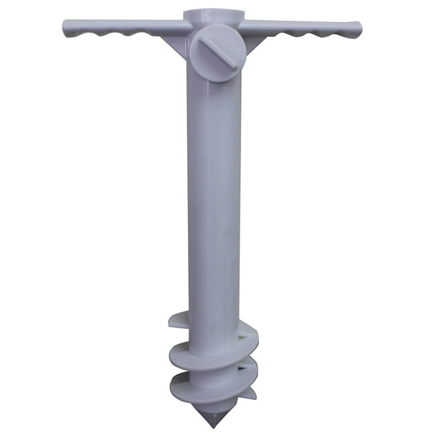 Mainstays 15.4'' Size White MultiPurpose Resin ScrewIn Sand Anchor