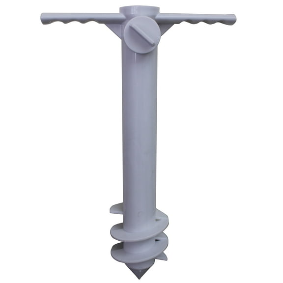 Mainstays 15.4'' Size White Multi-Purpose Resin Screw-in Sand Anchor