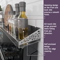 thumbnail image 3 of 30" Magnetic Stove Top Shelf – Stainless Steel Spice Rack and Seasoning Organizer – Kitchen Shelf for Back of Stove – Over Stove Rack and Storage Organizer, 3 of 6