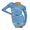 Blue, variant on ITFABS Women's Long Sleeve Round Neck Abstract Print Knit Bodycon Mini Dress
