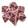 thumbnail image 2 of Dados de Metal poliédricos de 7 piezas Sunnimix para D&D Pathfinder RPG Game, 2 of 8