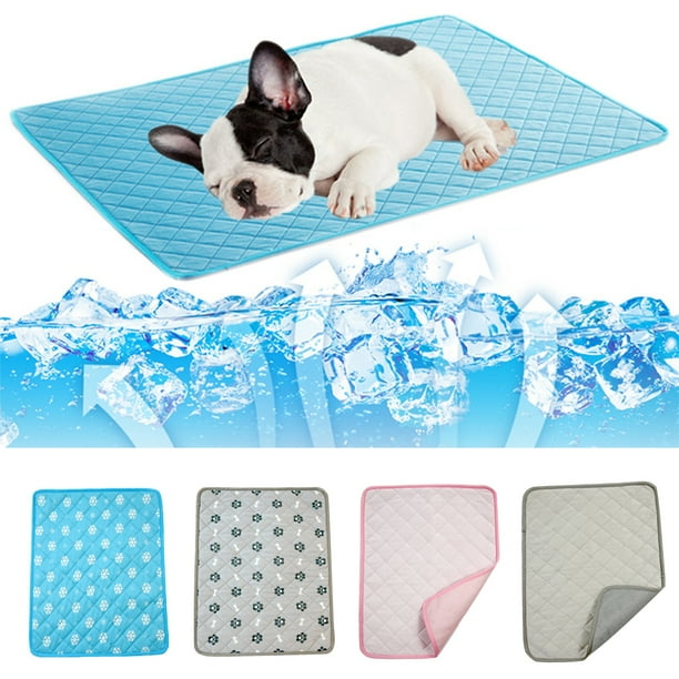 Bobasndm Pet Dog Cooling Mat Ice Silk Self Cooling Mat Pet Blanket