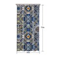 thumbnail image 5 of Blue Ethnic Geometric Patchwork Pattern Shower Curtain 36"x72" ,Bathroom Decorative Shower Curtains Set with 12 Hooks,Modern Waterproof Washable Shower Curtain, 5 of 6