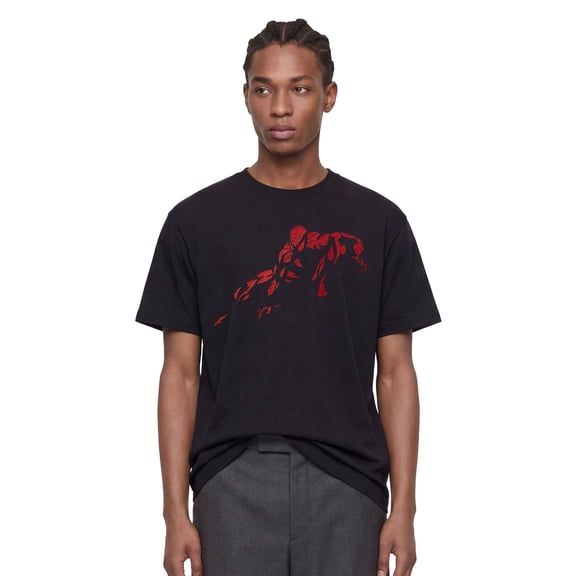 Mens Marvel: Spider-Man Vintage Red Wraith Shadow Pose T Shirt