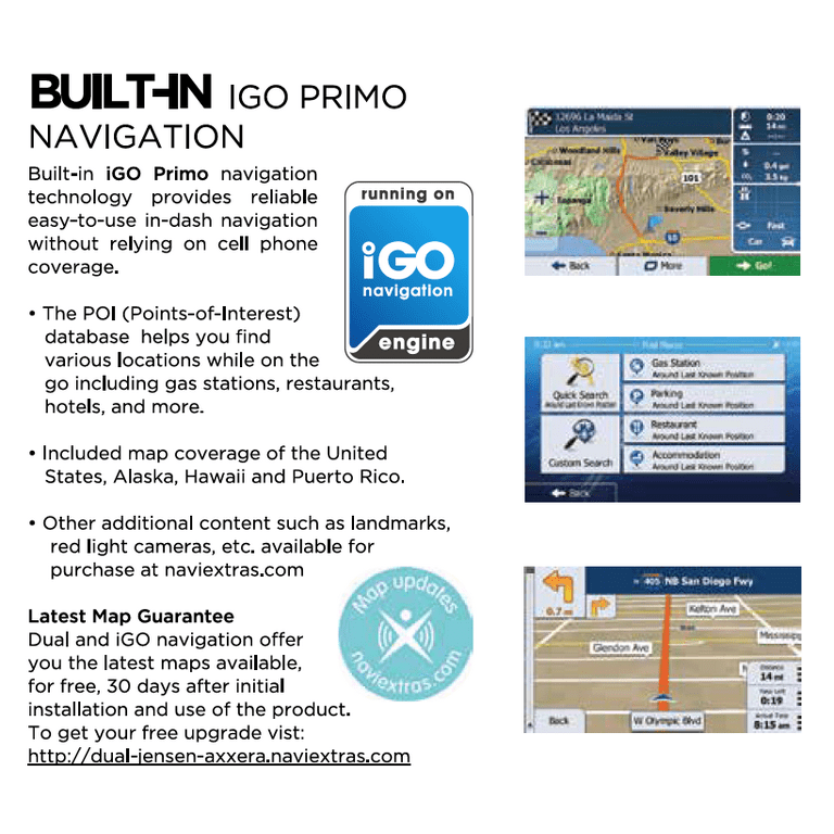 iGO Navigation Software + USA Maps 2020 - Files Vía Email (Android)