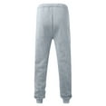thumbnail image 3 of SYMOID Men's Big & Tall Gray Jogger Pants 100% Polyester Tapered Leg with Zip Pockets Elastic Waist Quick-Drying Breathable Size 3XL, 3 of 3