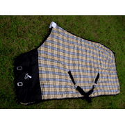 66" Horse Cotton Sheet Blanket Rug Summer Spring Tan Black 5320