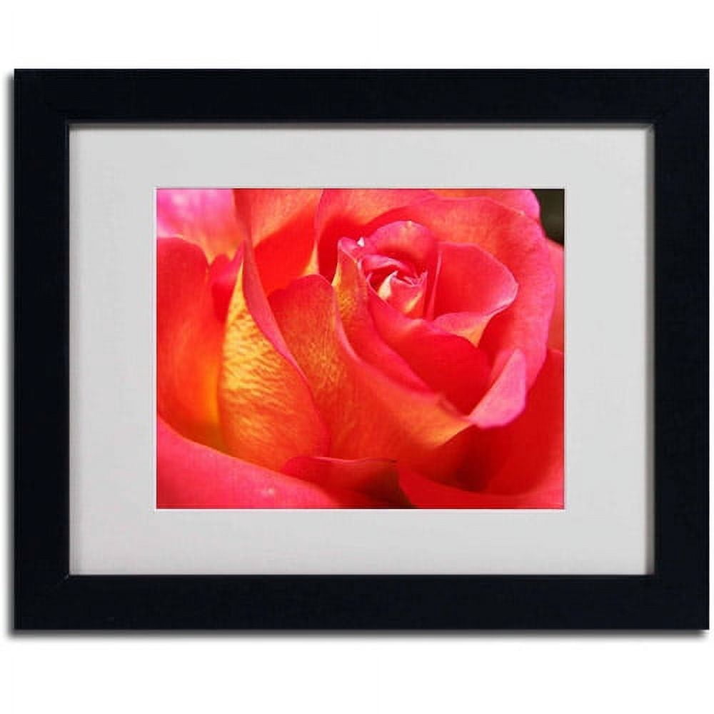 Trademark Fine Art "Empowering Heart" Canvas Art by Monica Fleet, Black Frame
