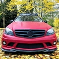 thumbnail image 3 of Carbon Fiber Front Bumper Lip Fits for Mercedes Benz C Class W204 S204 C63 AMG Sedan Wagon Pre-Facelift 2008-2011 Chin Spoiler Splitter Protector, 3 of 7