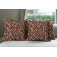 thumbnail image 6 of Ambesonne Chocolate Throw Pillow Cover 4 Pack, Roasted Coffee Grains, 24", Brown, 6 of 7