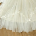 thumbnail image 6 of Ohufall Girls Tutu Skirts Summer Solid Color Breathable Mesh Party Dance Skirt Cute Casual Bow Knot A-Line Princess Skirts for Kids Girls, 5-13 Years, 6 of 7