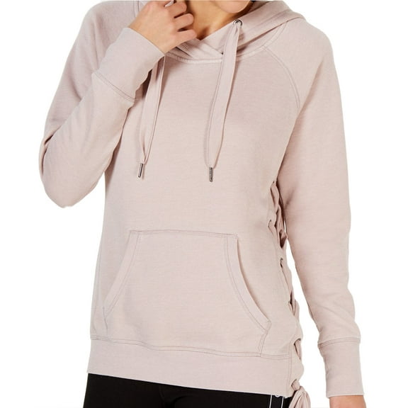 Calvin Klein Womens Performance Lace Up Side Hoddie;XX-Large