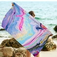 thumbnail image 4 of Holloyiver Microfiber Oversized Lightweight Beach Towel for Adults Kid, Reversible 30 x 60 Inch Extra Large Thin Quick Dry Sand Free Pool Towels for Travel Sport Camping Picnic Yoga Gym, 4 of 5