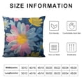 thumbnail image 5 of PRATYUS  Yellow and Blue Pillow Covers Decorative Navy Blue Throw Pillow Cover for Couch Living Room Sofa Patio Outdoor Yellow Sunflower Daisy You are My Sunshine Quotes Home Decor White, 5 of 5
