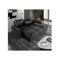 U1830 BLANCHE CHARCOAL/BLACK SOFA BED WITH USB AND DDT