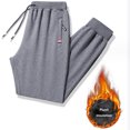 thumbnail image 5 of Mens Warm Joggers Slim Fit Sweatpants Track Pants with Zipper Pockets, Grey, 5 of 5