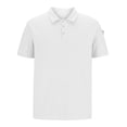 thumbnail image 2 of ohmzyzo Men's Plain Polo Shirts Button Down Golf Tee Tops Solid Color Short Sleeve Lapel Collar Tops Fashion Casual Outdoor Tees XL, 2 of 5