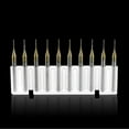 thumbnail image 5 of 10 Pcs 1mm Titanium Coat Carbide End Mill Engraving CNC Router Bits 1/8\" Shank, 5 of 11